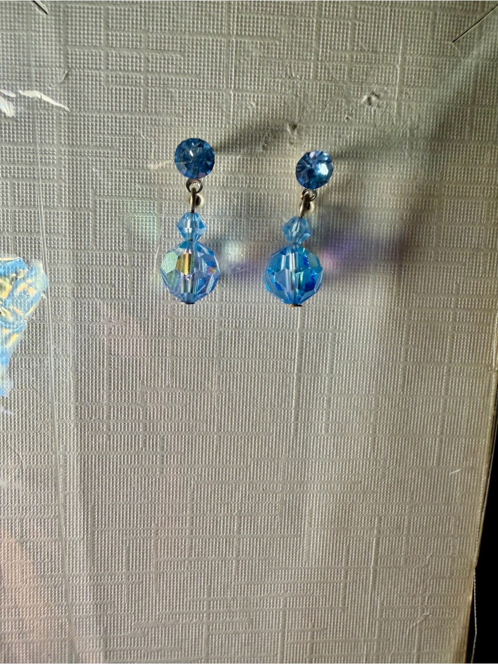 Crystal Collection New Old Stock Blue Swarovski Necklace & Earring Set - Picture 3 of 6